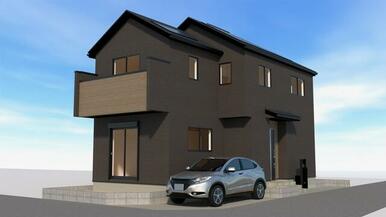 ２号棟完成予想図 日を重ねるごとにこの佇まいに愛着が湧いてきそう