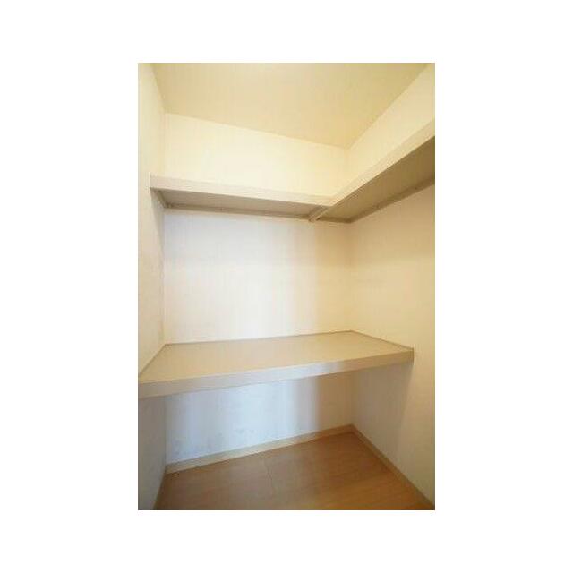 南洋室：長い丈の衣類もハンガーにかけたまま収納できるハンガーパイプや、衣装ケース収納に便利な中段、…