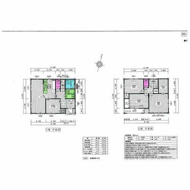 土地価格２００万円、土地面積３３５．６８ｍ２建物プラン例（１号地）建物価格１９８０万円