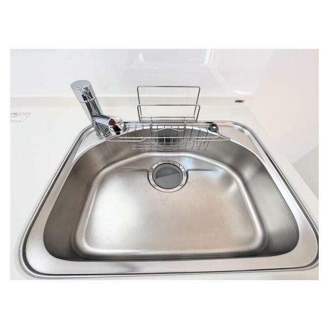 「キッチン」ゆとりのある広さのシンクです