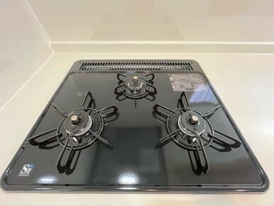 「キッチン」３口のガスコンロは新品交換済みです