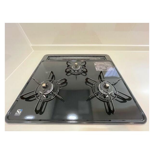 「キッチン」３口のガスコンロは新品交換済みです