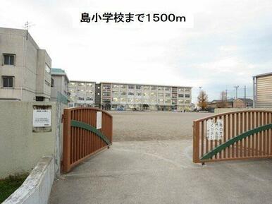 岐阜市立島小学校まで1500m