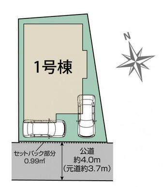 北名古屋市熊之庄城ノ屋敷1棟 区画図