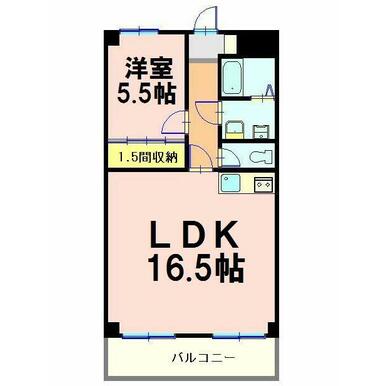 専有面積５１．３０㎡の広々１ＬＤＫ