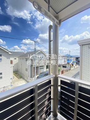 バルコニーからの景色です！