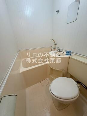 バストイレが一緒になってるとお掃除がしやすいです♪