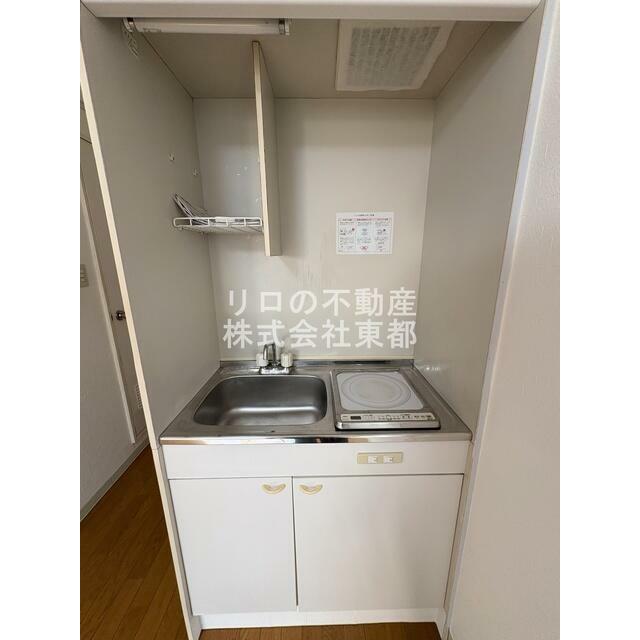 火を使わず安心でお掃除も簡単なＩＨコンロ1口付です♪