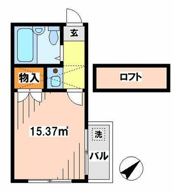 ロフト付きのおしゃれなお部屋