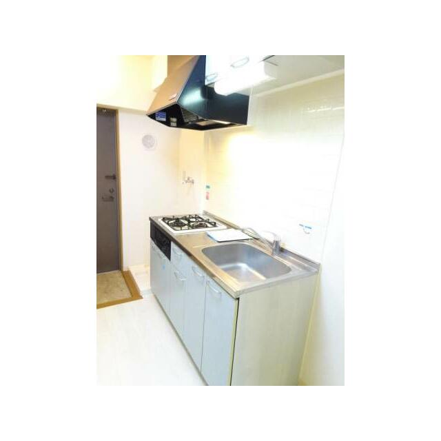 システムキッチン　２口ガスコンロ・グリル付