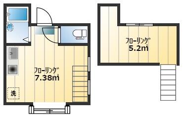 お風呂場、トイレ、キッチン除いた面積