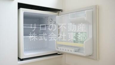一人暮らしに、あると便利なミニ冷蔵庫設置済み！