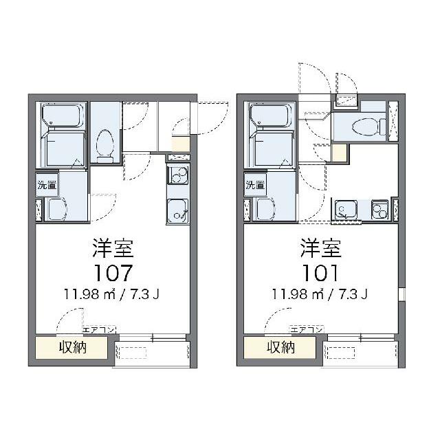 代表的な間取のため実際の間取とは異なる場合があります