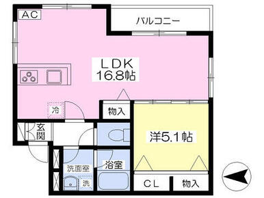 人気の角部屋♪広さ16.8帖の明るいリビング♪経済的な都市ガス♪