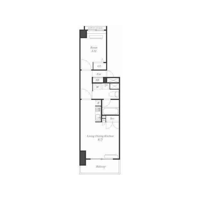 生活しやすい１LDKタイプのお部屋です