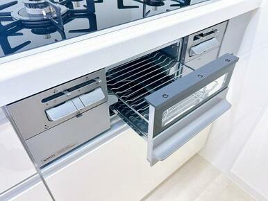 新品交換済みグリル付コンロ