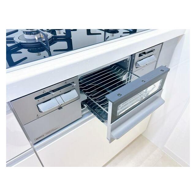 新品交換済みグリル付コンロ