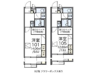 代表的な間取のため実際の間取とは異なる場合があります
