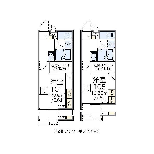 代表的な間取のため実際の間取とは異なる場合があります