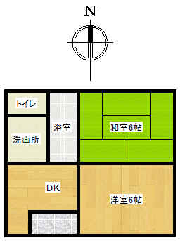 軽量鉄骨アパート間取図