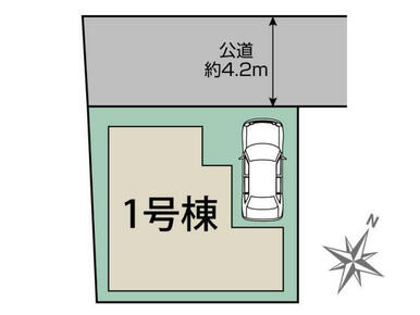新座市片山3丁目 区画図