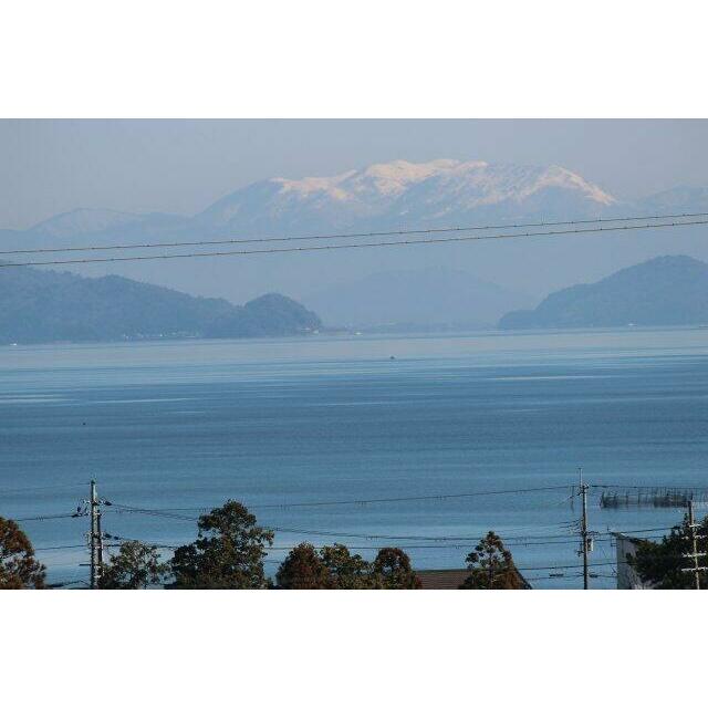 二階から琵琶湖パノラマ眺望