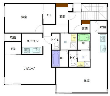 ２Ｆ　住居　１ＬＤＫ、１Ｋ