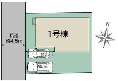 船橋市田喜野井4丁目1棟 区画図