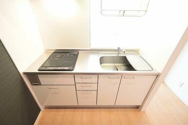 【キッチン】２口ＩＨコンロのシステムキッチン♪