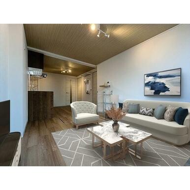 リビング：家具家電はついておりません