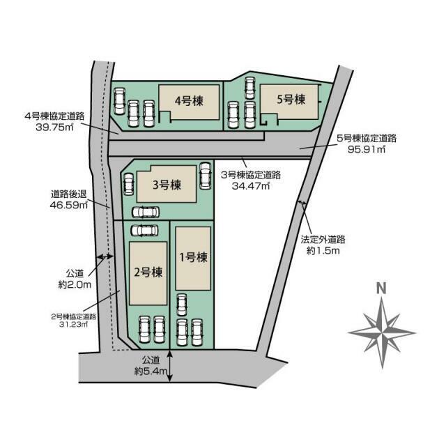 春日市市上条町6丁目5棟 区画図