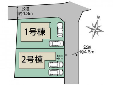 福岡市南区柏原2丁目2棟 区画図