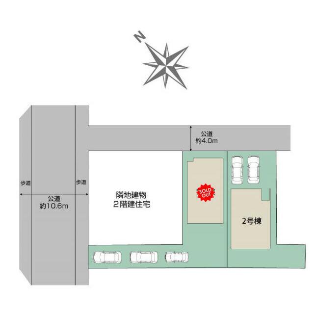 福岡市東区西戸崎4丁目2棟 区画図