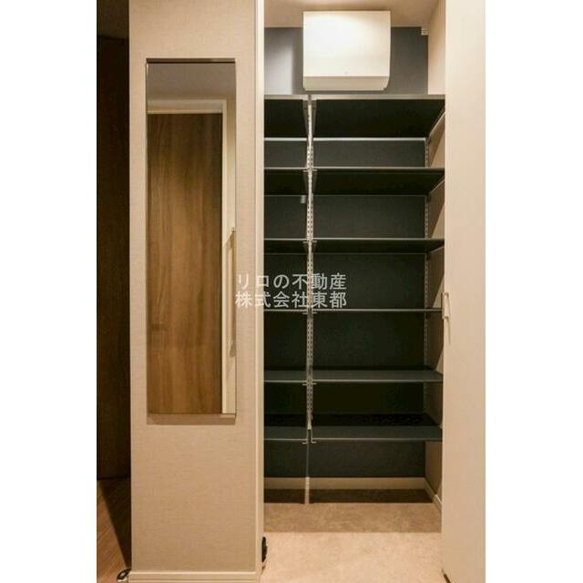 下駄箱付なので、玄関はいつでもスッキリ片付きますね☆