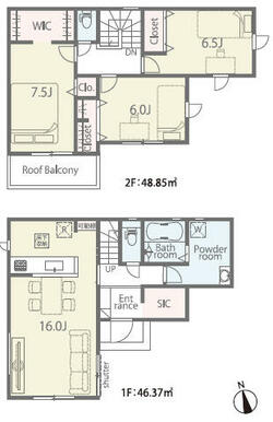 間取図（8号棟）