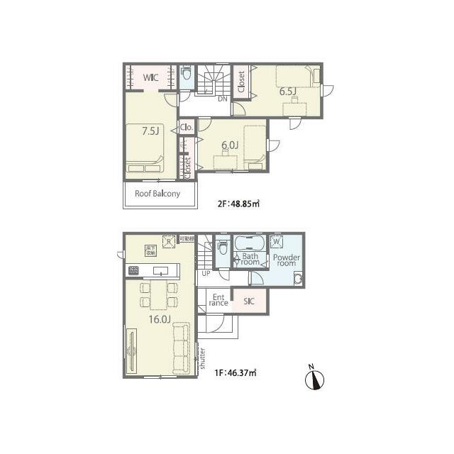 間取図（8号棟）