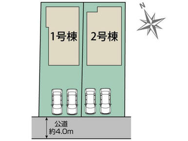 千葉市稲毛区園生町2棟 区画図