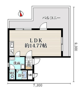 広々としたワンフロアインテリア配置楽しめますね