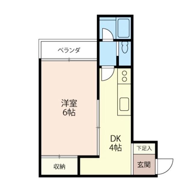 サンハイツタカイ １０３ 1DKの画像