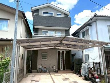 平成２６年４月建築！設備充実！１Ｆにサンルーム、２Ｆにテラス＆バルコニー、３Ｆにバルコニーあり！