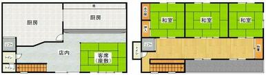 物件の間取り図になります。