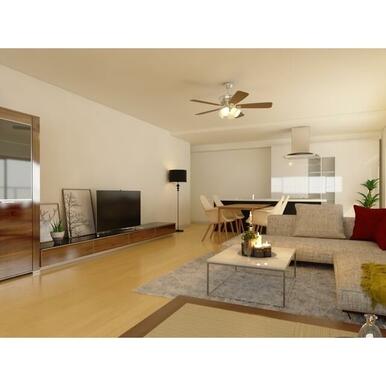 1502号室の家具配置例（CG写真）