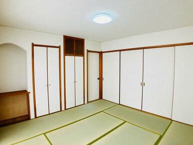 「1階和室」和室8帖の様子です。