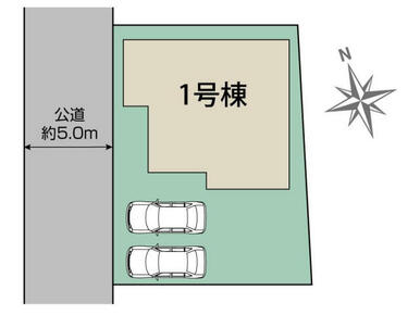 千葉市花見川区作新台1丁目1棟 区画図