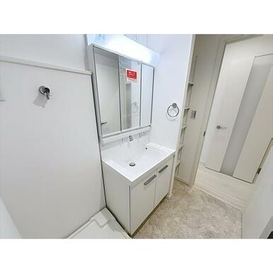 身支度に便利な洗髪洗面化粧台