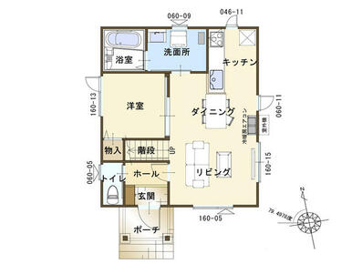 【ポー／１階平面図】