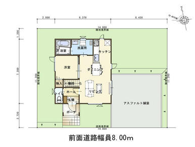 【ポー／配置図】駐車２台