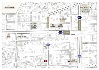 現地周辺案内図