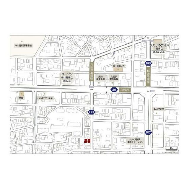 現地周辺案内図