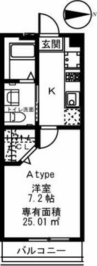 洋室に小窓が設置されてます